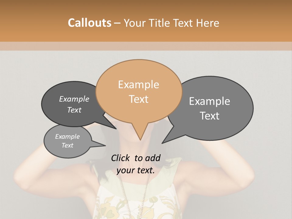 Business Finger Press PowerPoint Template