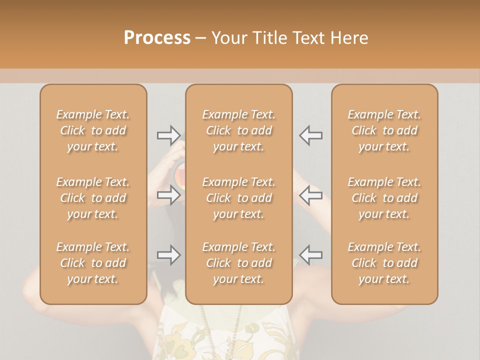Business Finger Press PowerPoint Template