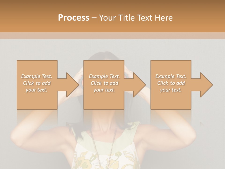 Business Finger Press PowerPoint Template