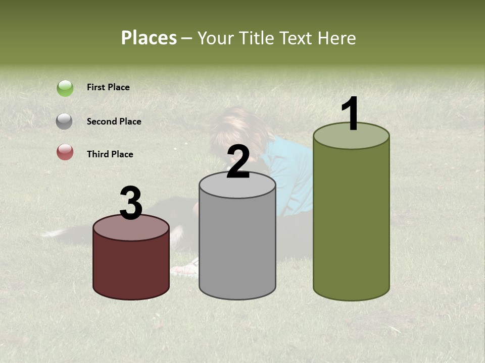 Male Romance Blossom PowerPoint Template