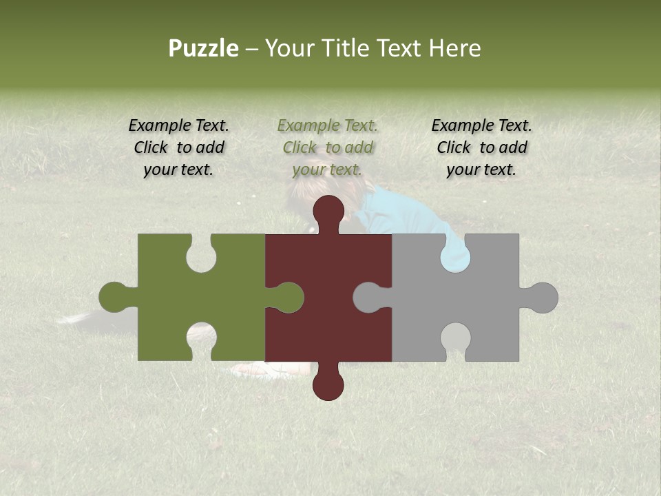 Male Romance Blossom PowerPoint Template