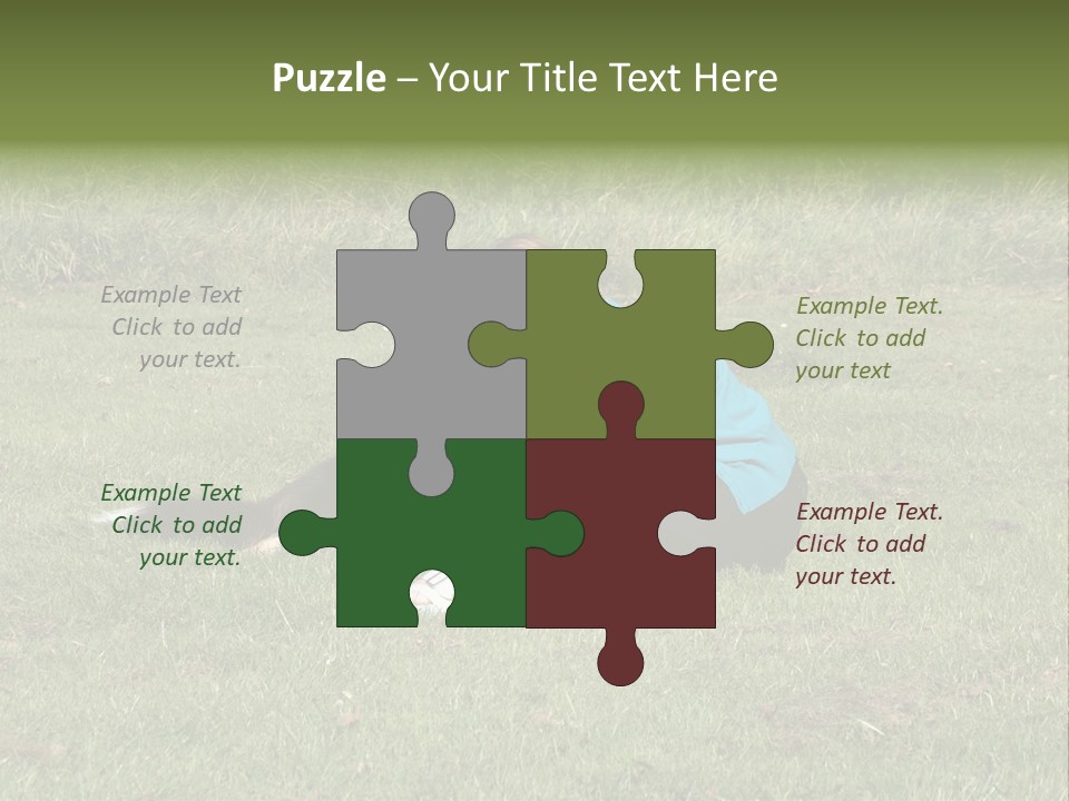 Male Romance Blossom PowerPoint Template