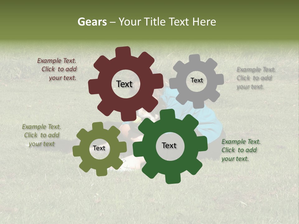 Male Romance Blossom PowerPoint Template