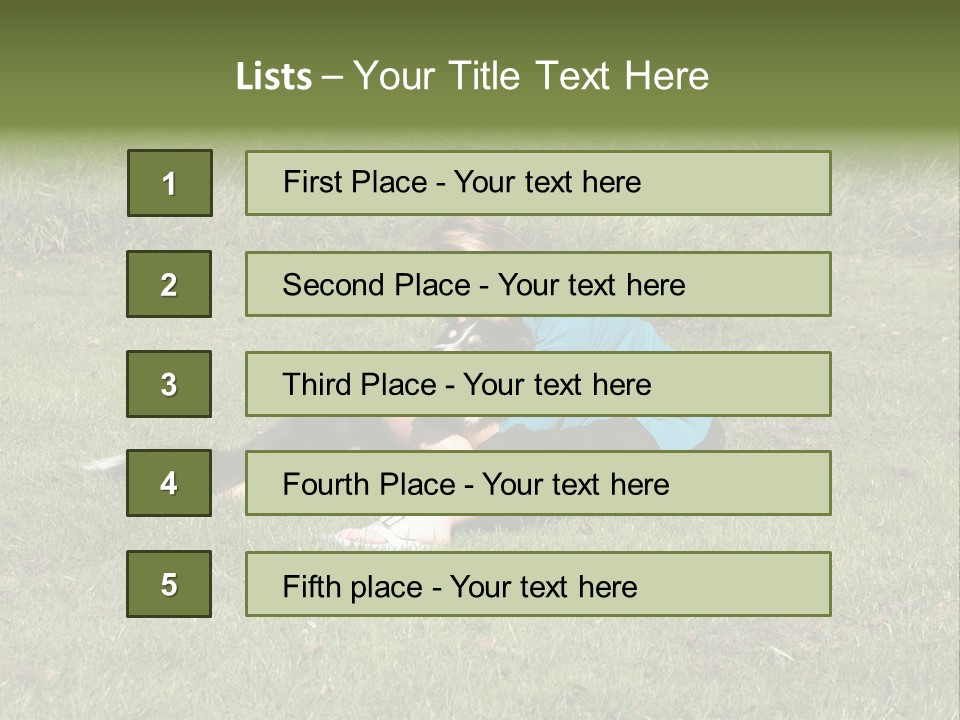 Male Romance Blossom PowerPoint Template
