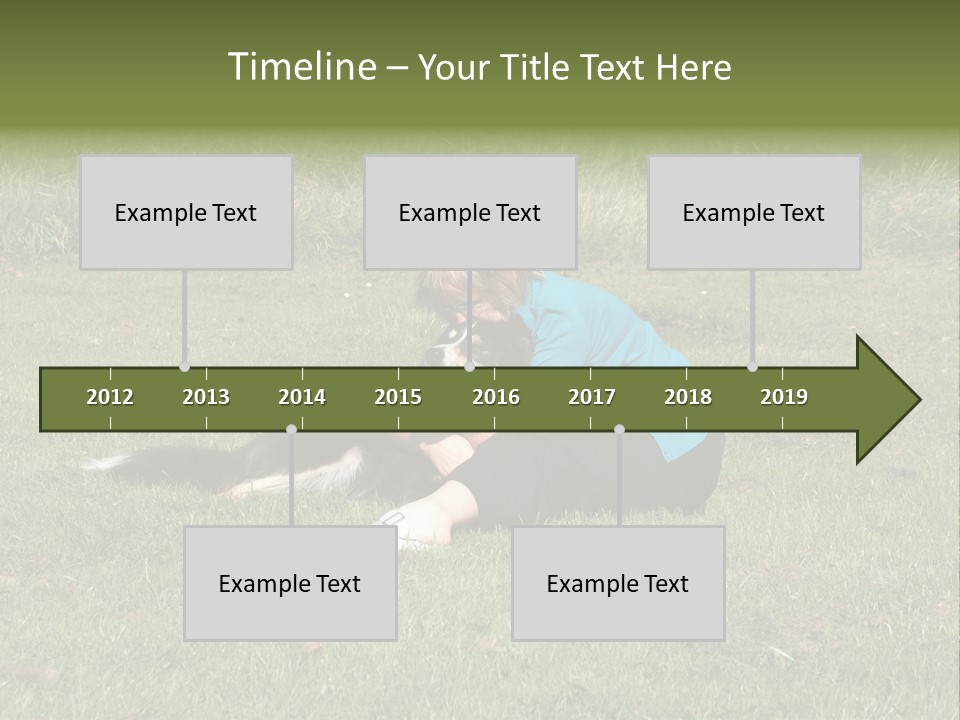 Male Romance Blossom PowerPoint Template