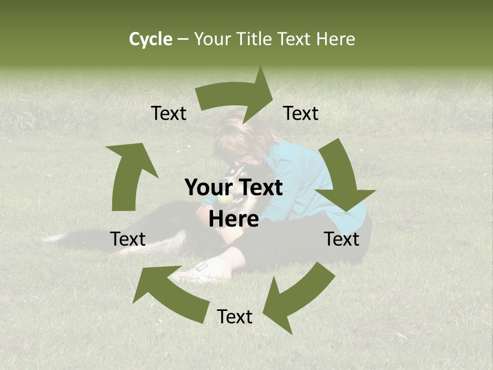 Male Romance Blossom PowerPoint Template