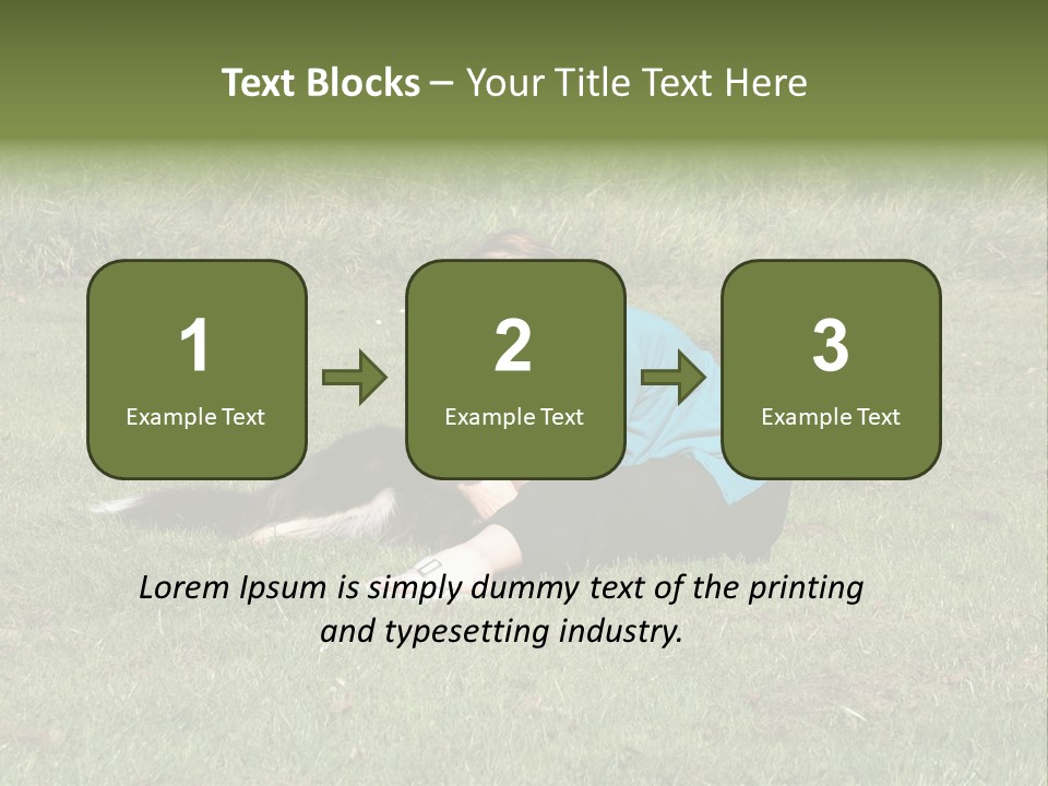 Male Romance Blossom PowerPoint Template