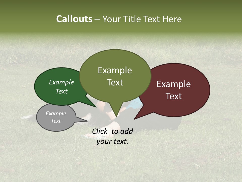 Male Romance Blossom PowerPoint Template