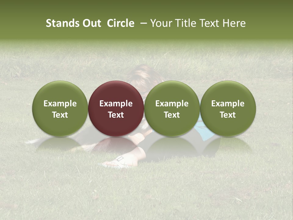 Male Romance Blossom PowerPoint Template