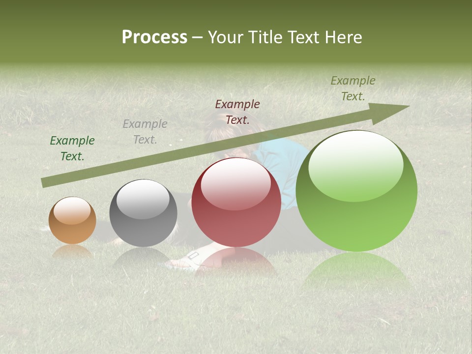 Male Romance Blossom PowerPoint Template