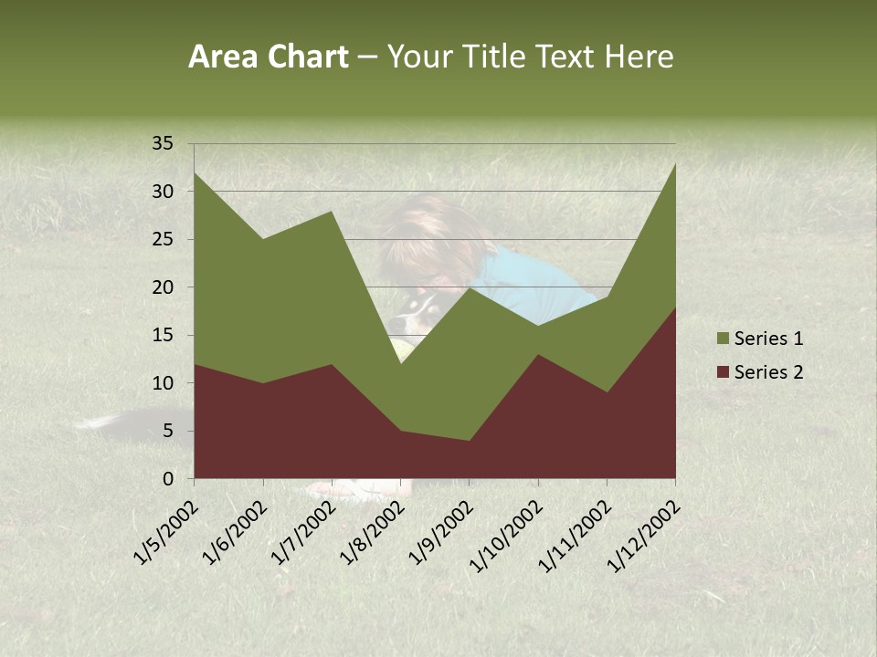 Male Romance Blossom PowerPoint Template
