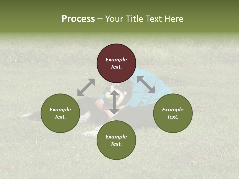 Male Romance Blossom PowerPoint Template