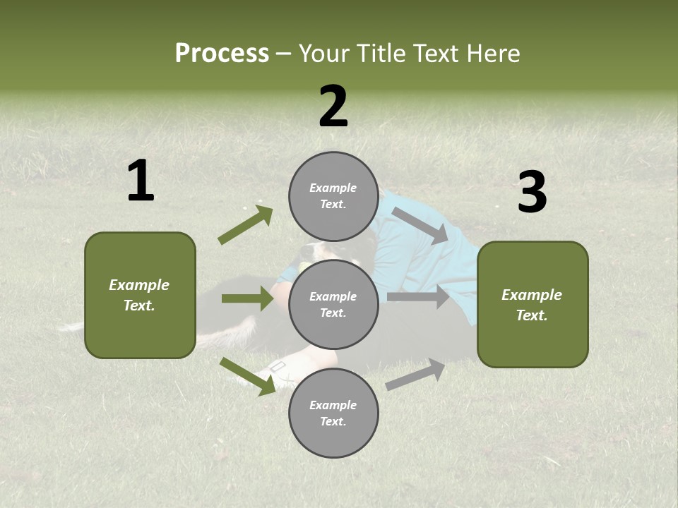 Male Romance Blossom PowerPoint Template