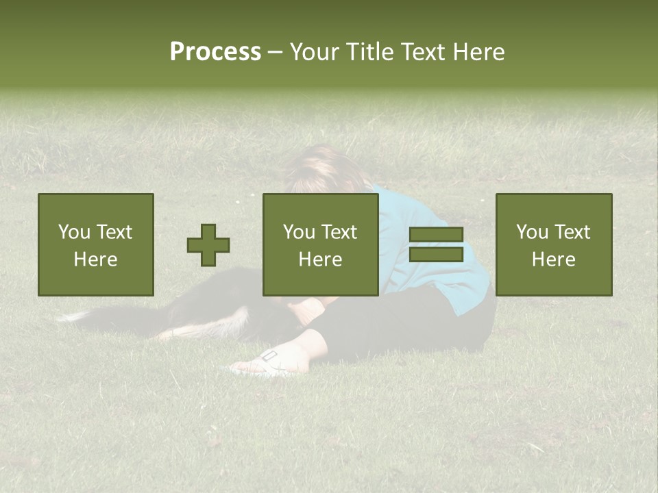 Male Romance Blossom PowerPoint Template