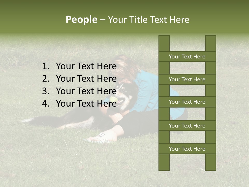 Male Romance Blossom PowerPoint Template