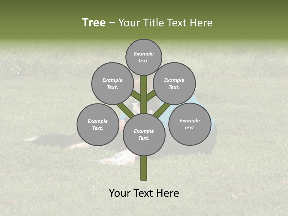 Male Romance Blossom PowerPoint Template