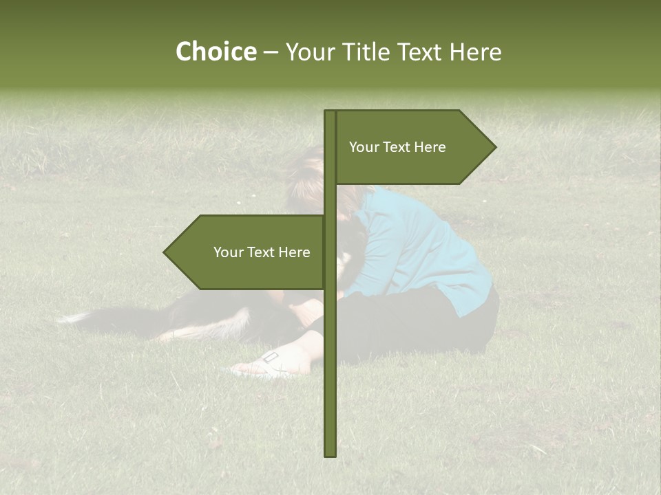 Male Romance Blossom PowerPoint Template