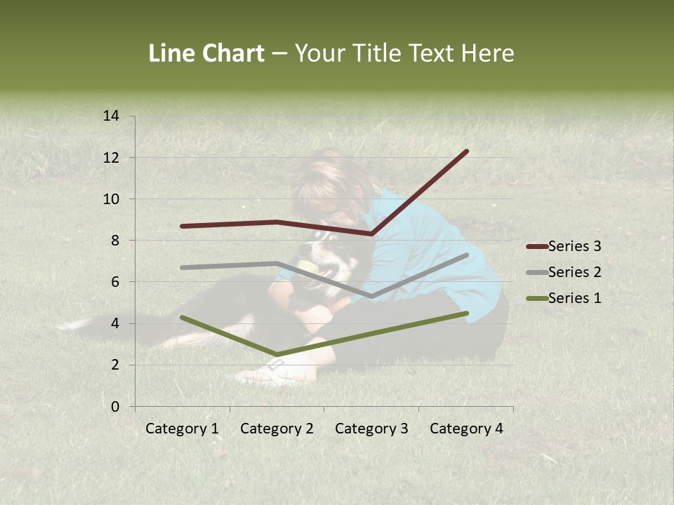 Male Romance Blossom PowerPoint Template