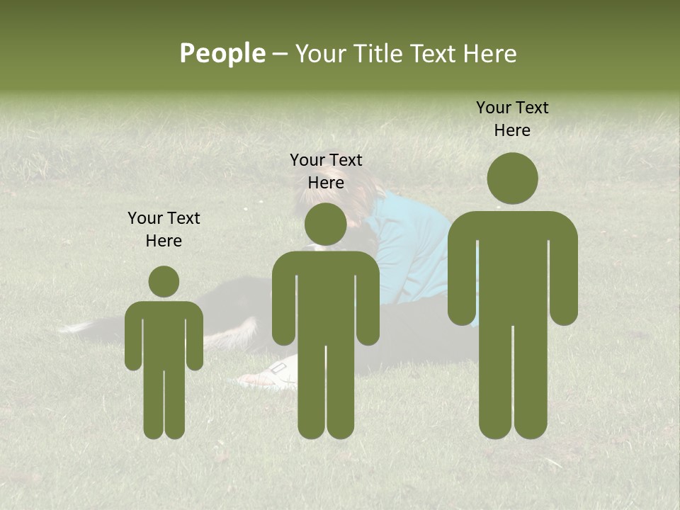 Male Romance Blossom PowerPoint Template