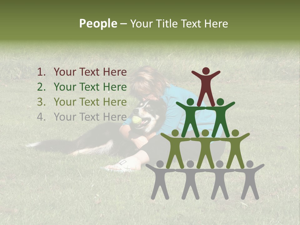 Male Romance Blossom PowerPoint Template