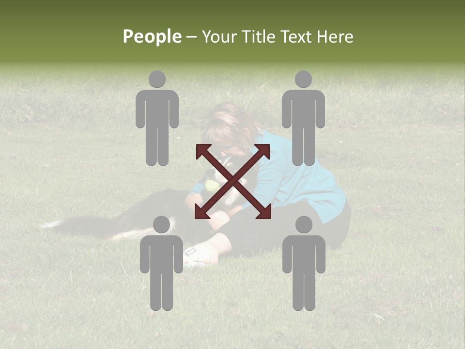 Male Romance Blossom PowerPoint Template