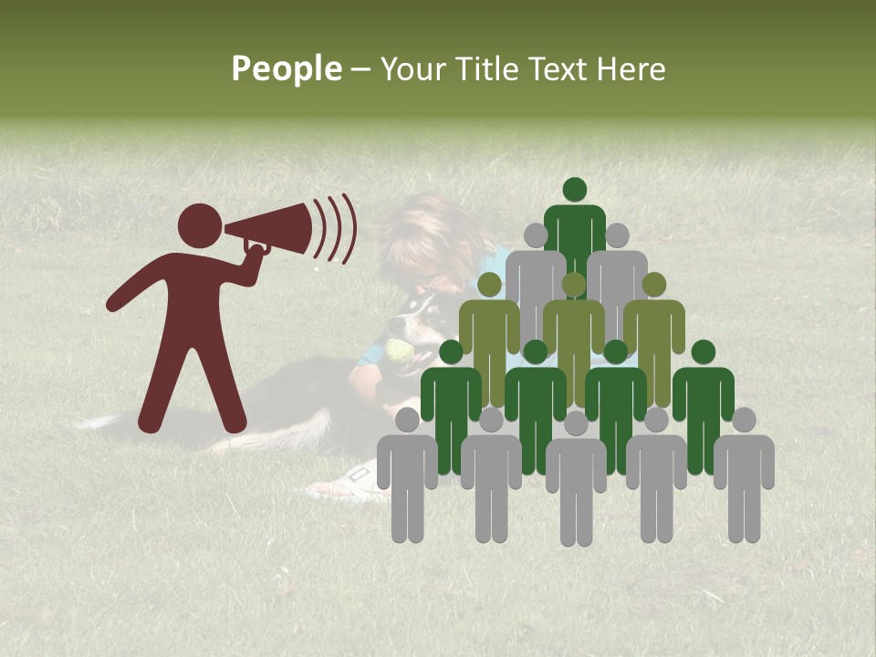 Male Romance Blossom PowerPoint Template