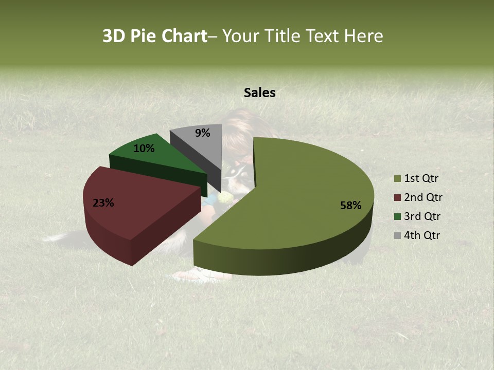 Male Romance Blossom PowerPoint Template