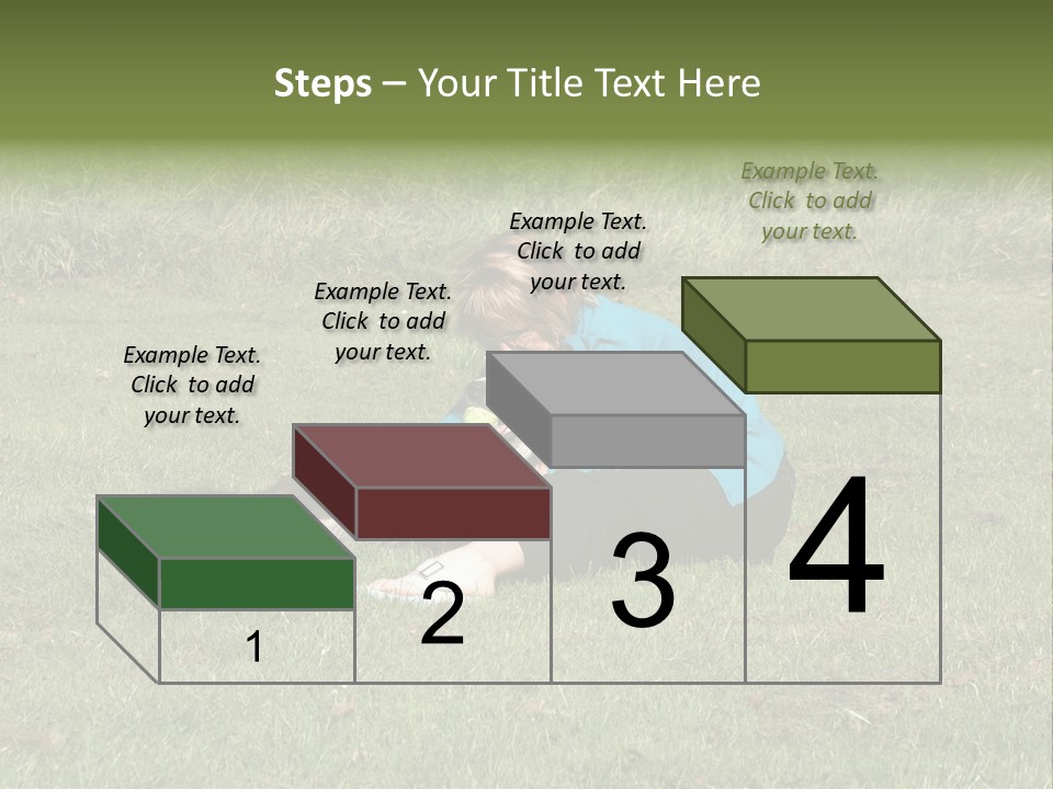 Male Romance Blossom PowerPoint Template
