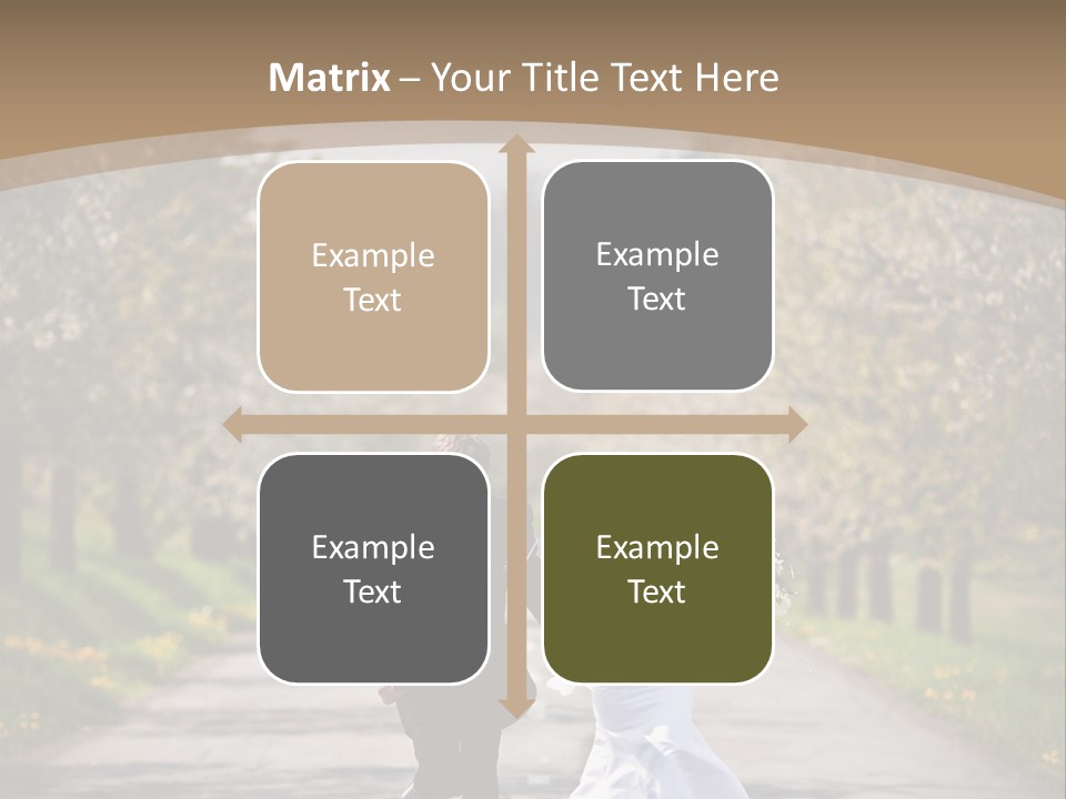 Male Romance Blossom PowerPoint Template