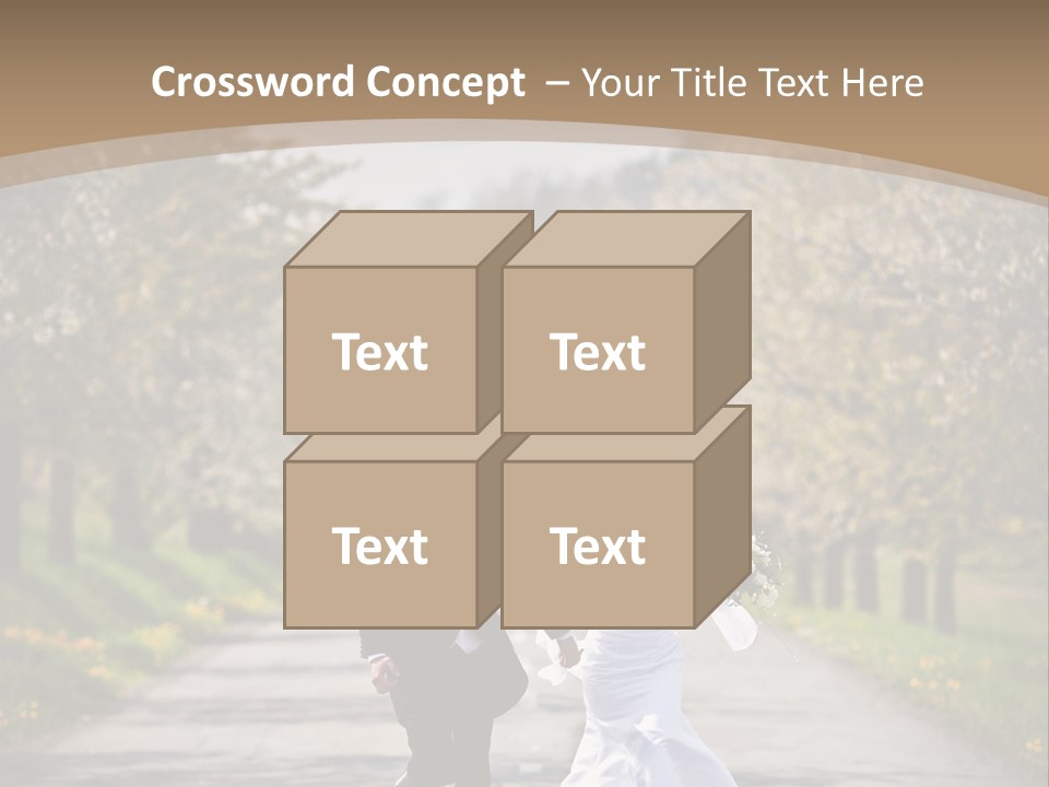 Male Romance Blossom PowerPoint Template