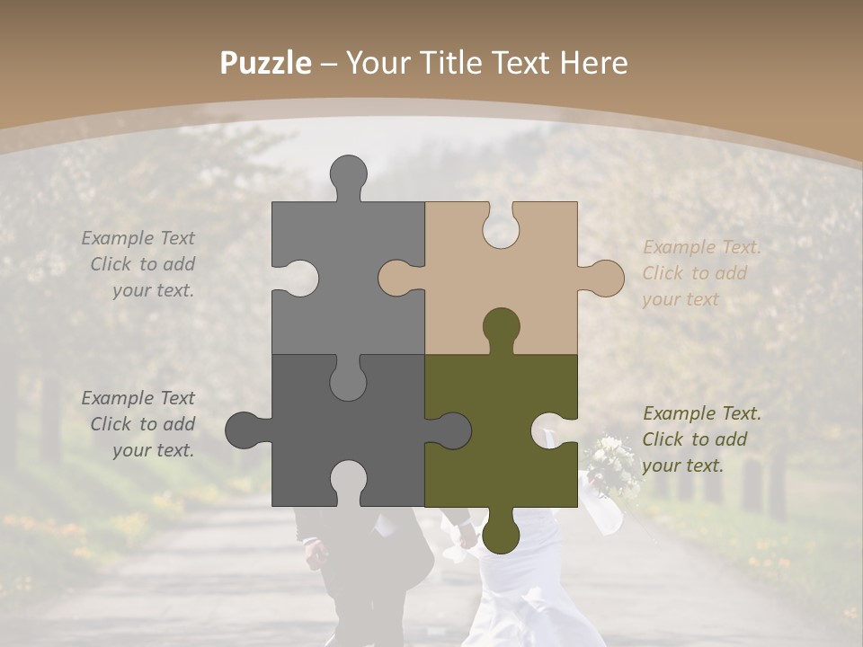 Male Romance Blossom PowerPoint Template