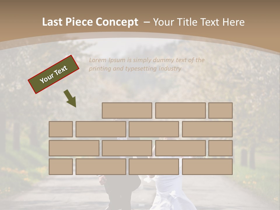 Male Romance Blossom PowerPoint Template