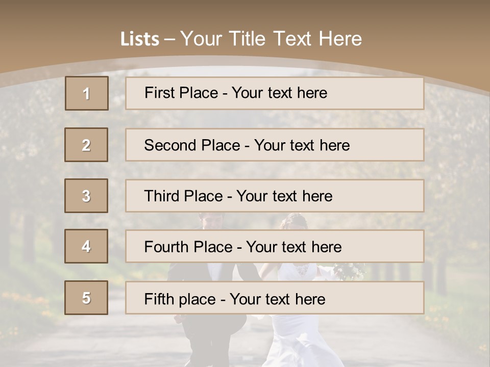 Male Romance Blossom PowerPoint Template