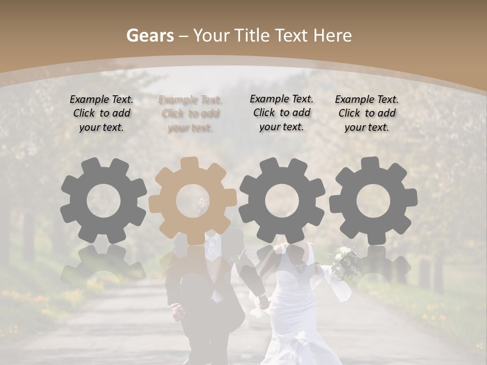 Male Romance Blossom PowerPoint Template