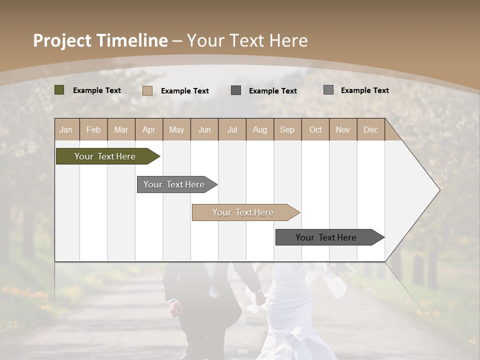 Male Romance Blossom PowerPoint Template