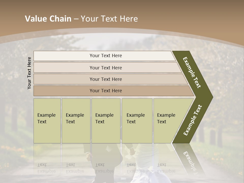 Male Romance Blossom PowerPoint Template