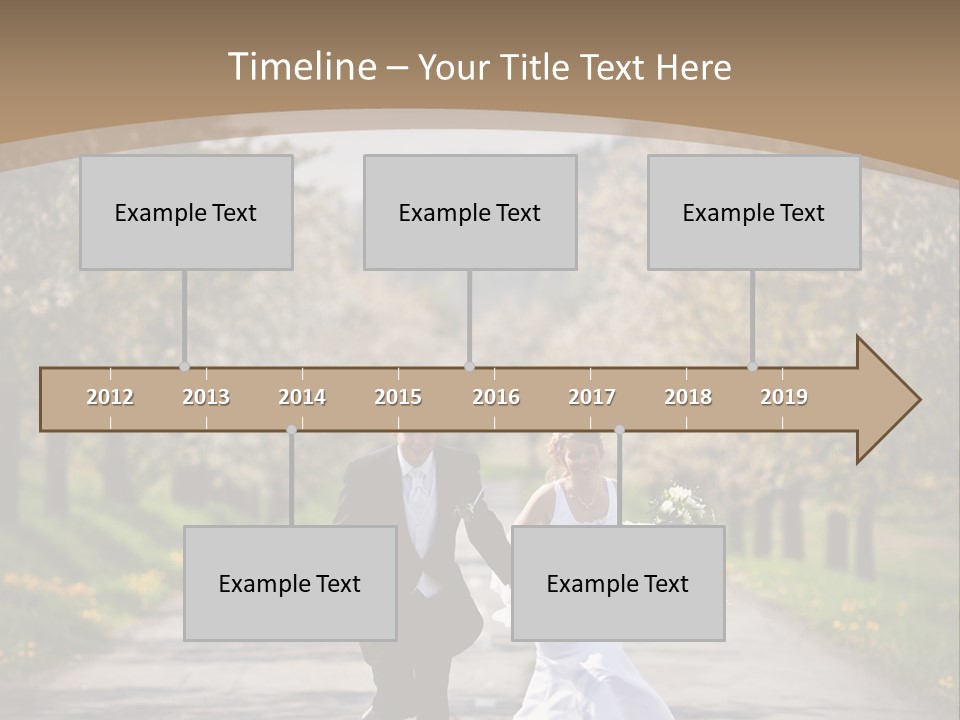 Male Romance Blossom PowerPoint Template