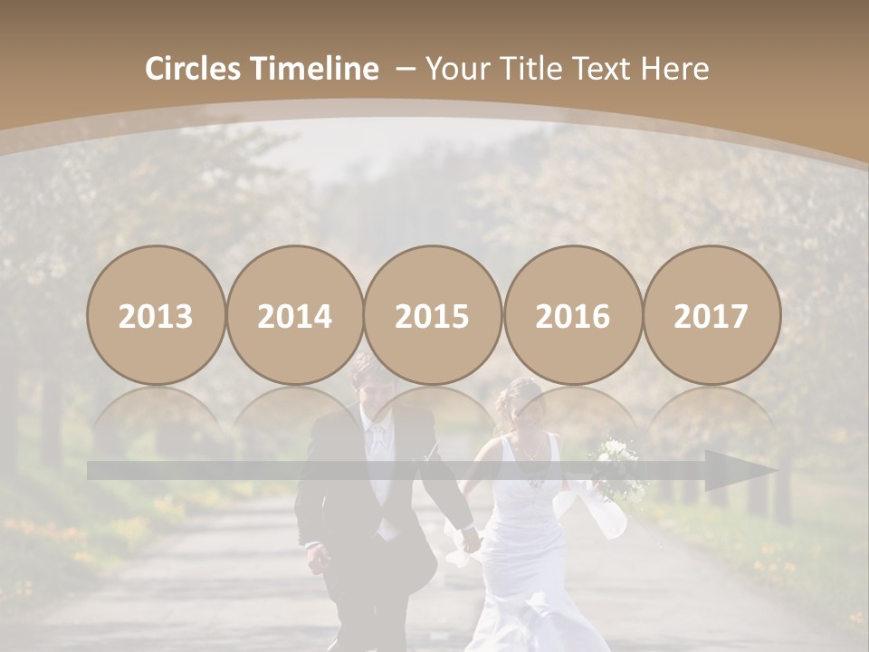 Male Romance Blossom PowerPoint Template