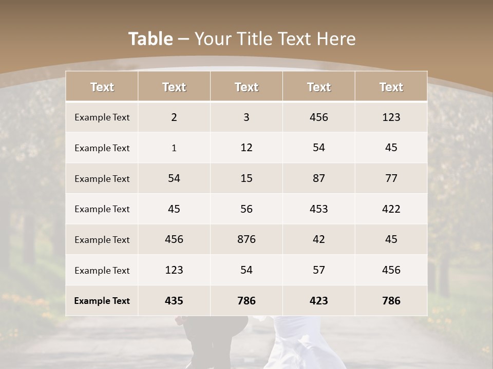 Male Romance Blossom PowerPoint Template