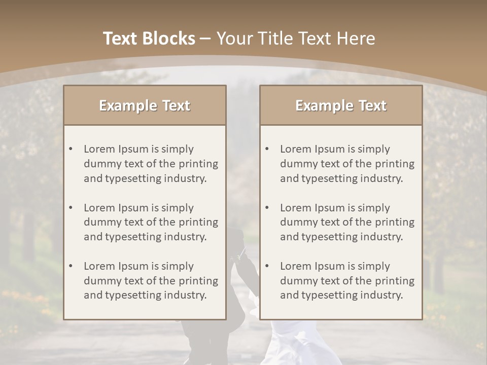 Male Romance Blossom PowerPoint Template