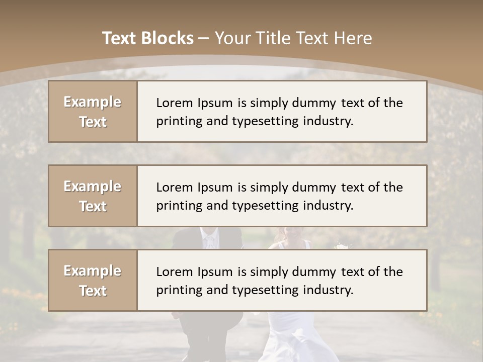 Male Romance Blossom PowerPoint Template