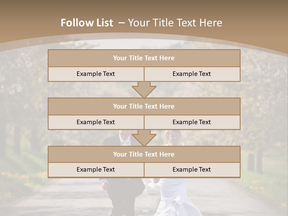 Male Romance Blossom PowerPoint Template