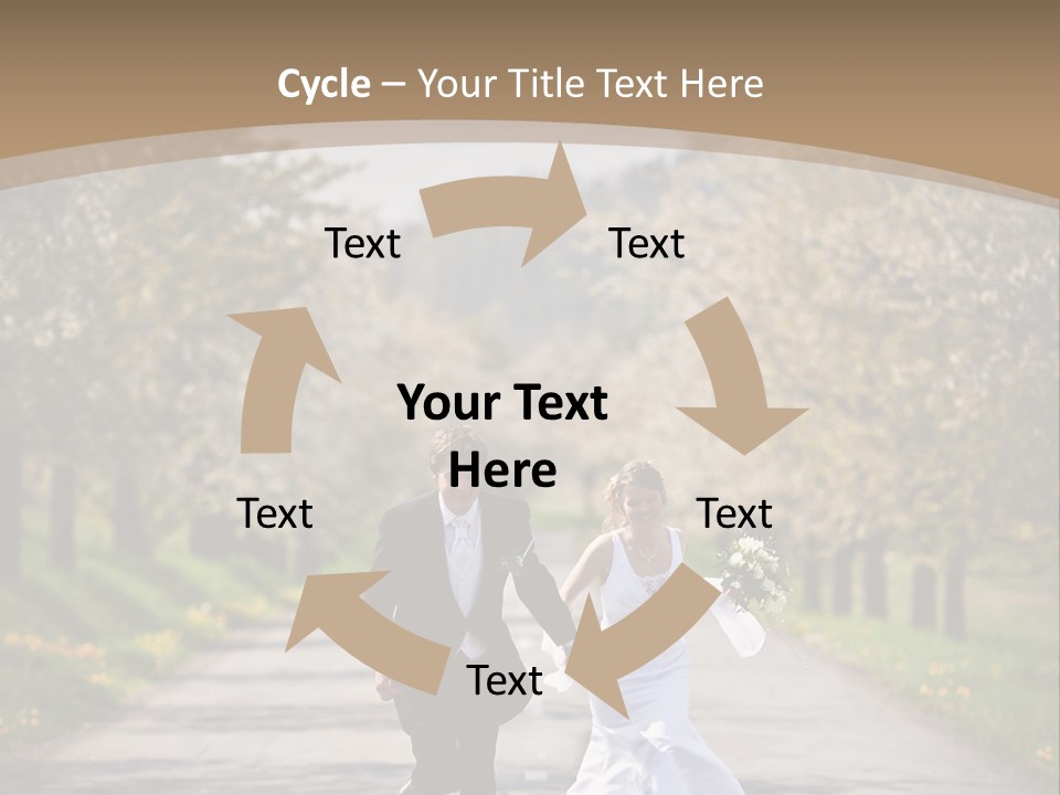 Male Romance Blossom PowerPoint Template