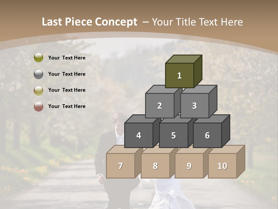 Male Romance Blossom PowerPoint Template