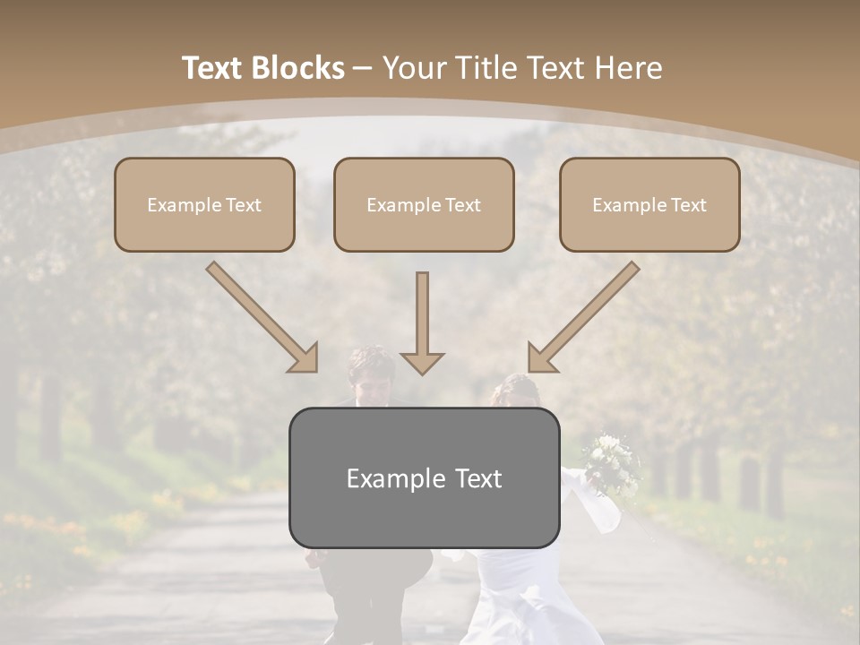 Male Romance Blossom PowerPoint Template