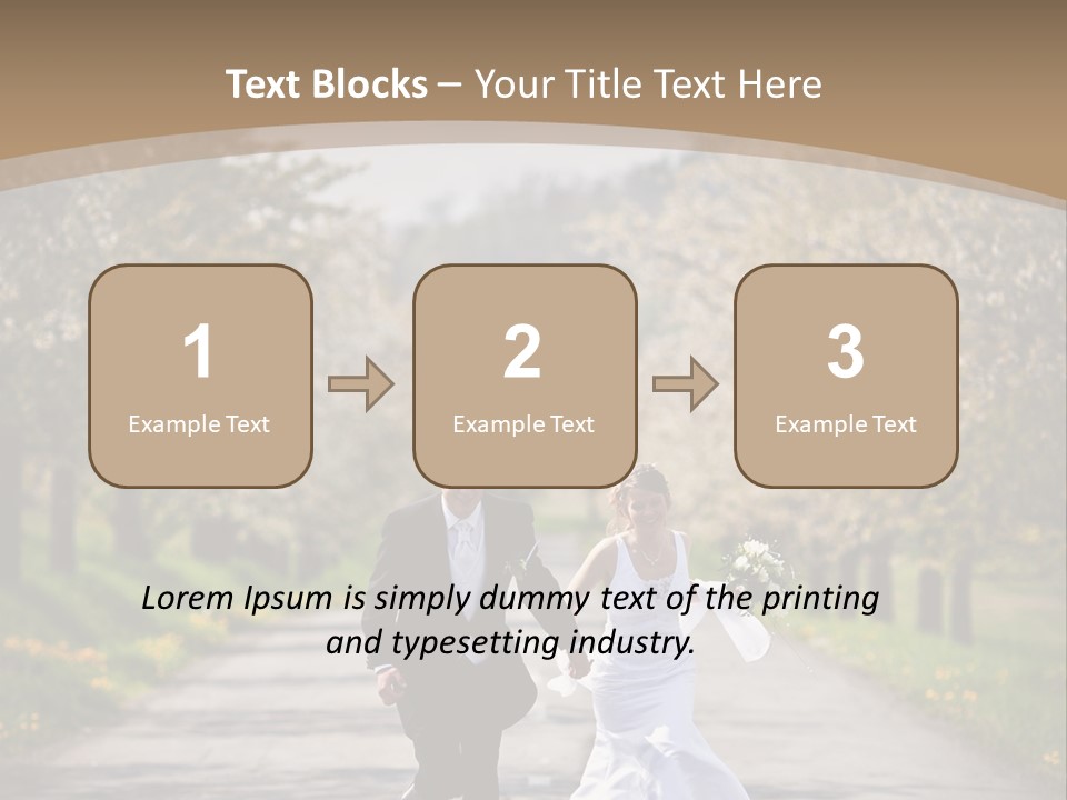 Male Romance Blossom PowerPoint Template