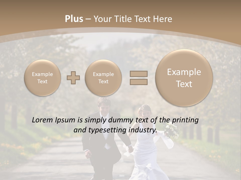 Male Romance Blossom PowerPoint Template