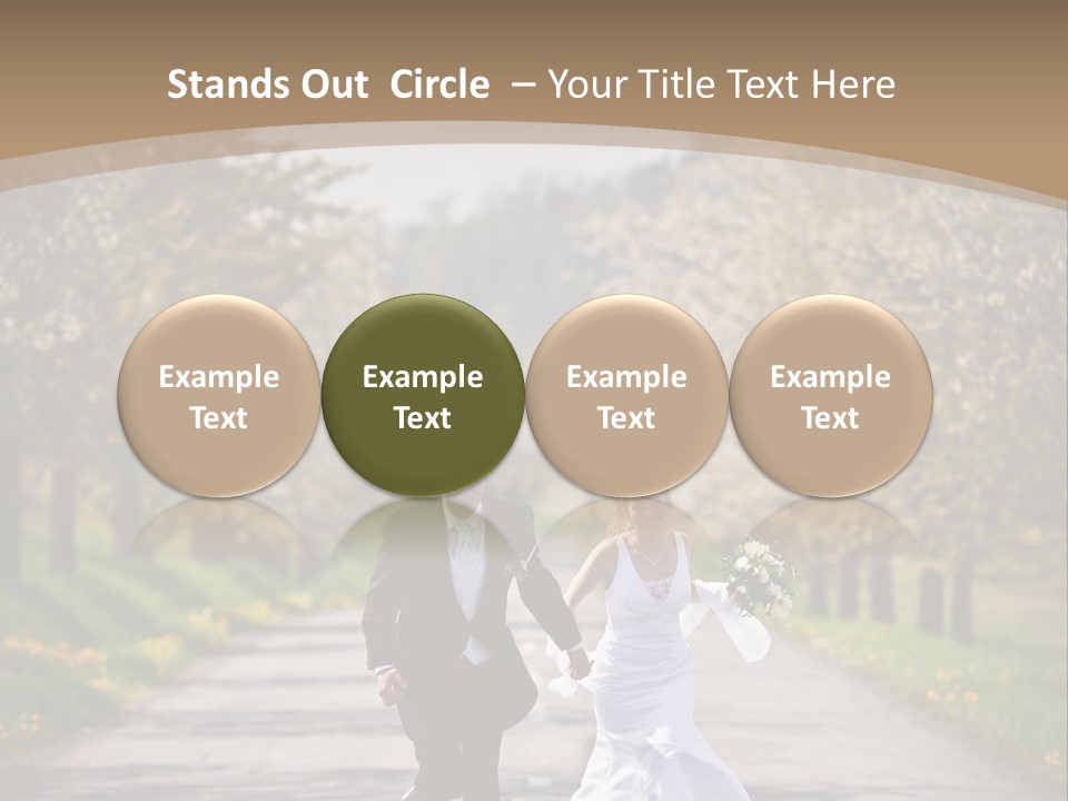 Male Romance Blossom PowerPoint Template