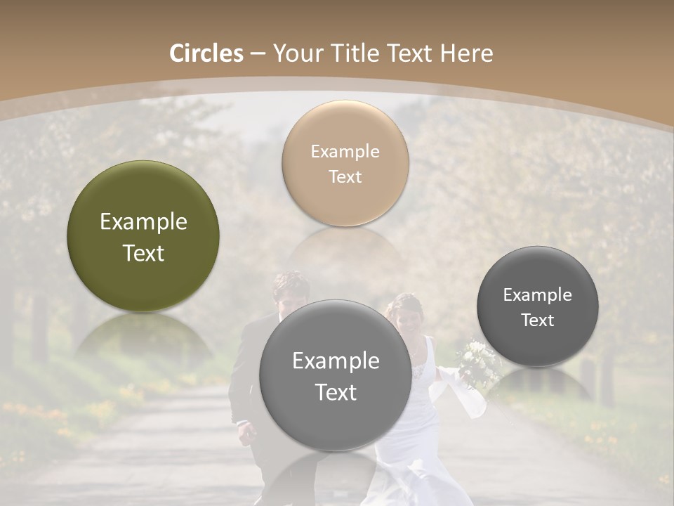 Male Romance Blossom PowerPoint Template