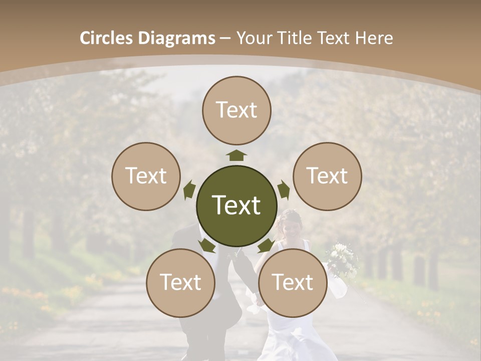 Male Romance Blossom PowerPoint Template